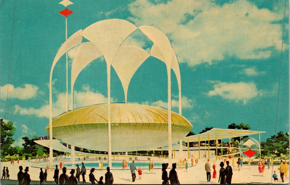 Johnson's Wax Pavilion New York World's Fair Vintage Postcard SP17-26